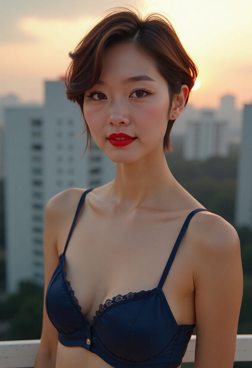 窗台与被收拢的旧窗帘